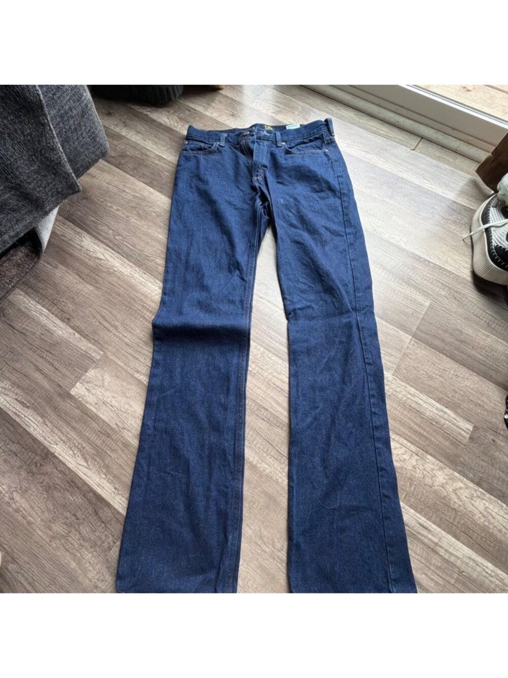 Lee Regular Fit Mens Jeans 30 X 34 Dark Blue Cotton Denim